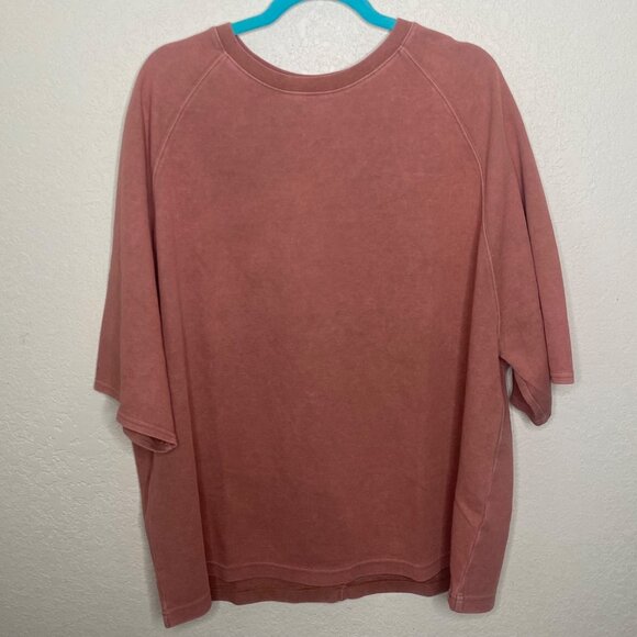 We The Free Oversized Top Womens M/M Rose Pink Boxy - Picture 1 of 7
